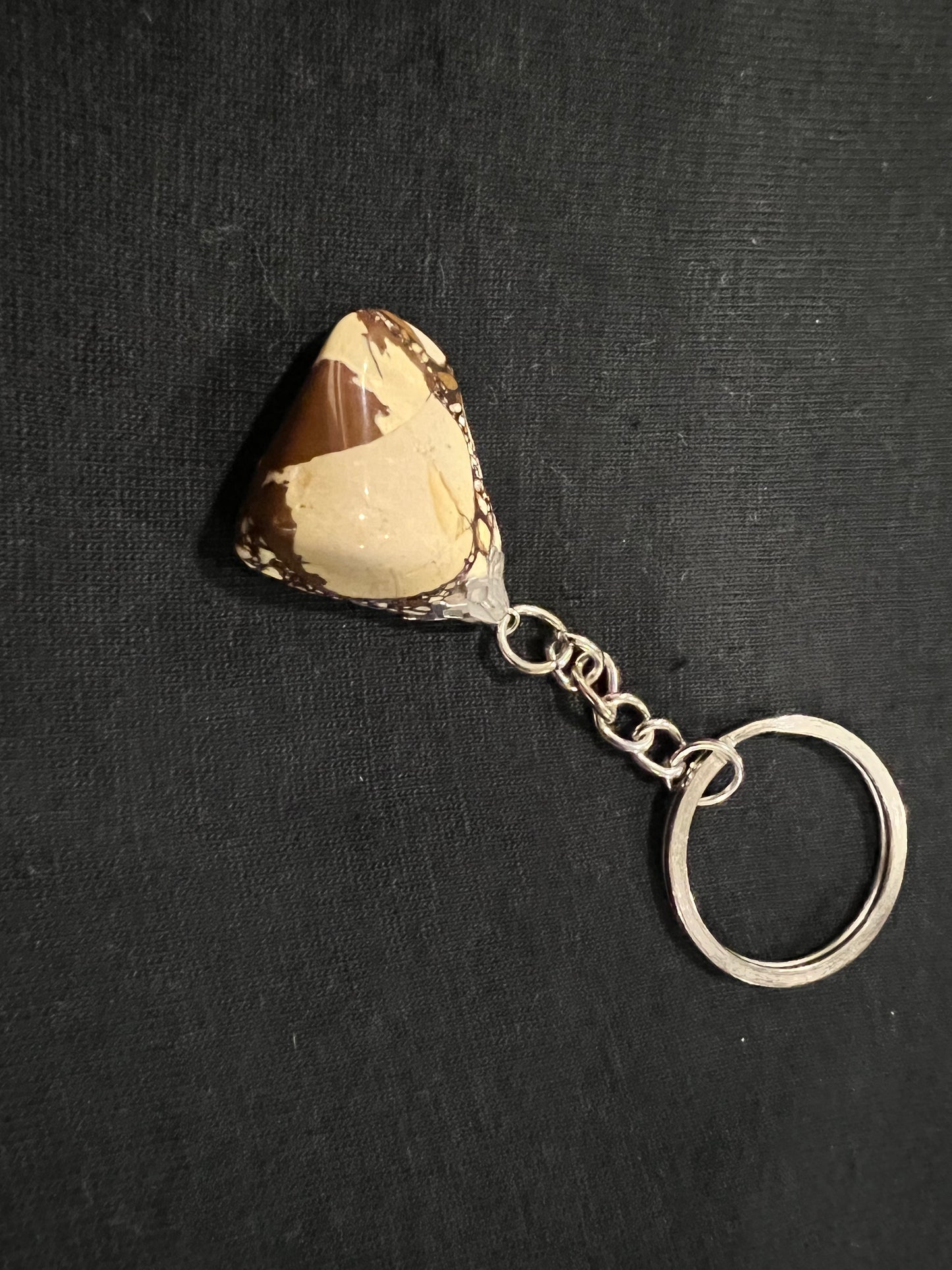 Leopard Skin Gemstone Keychains