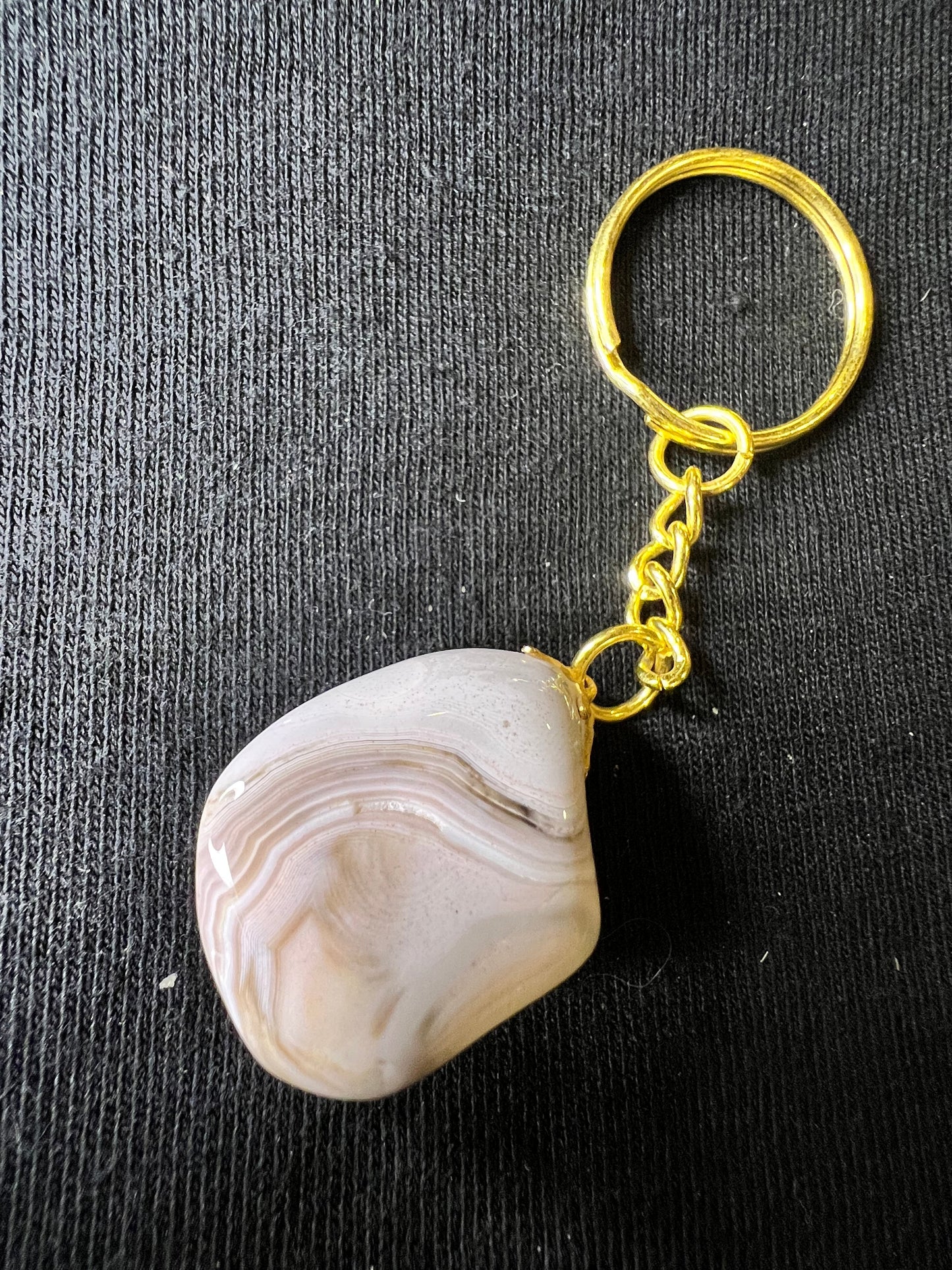 Apricot Agate Keychain