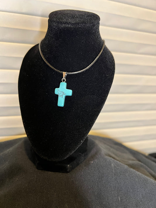 Turquoise Cross Necklace