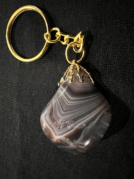 Crazy laced Agate Keychain!