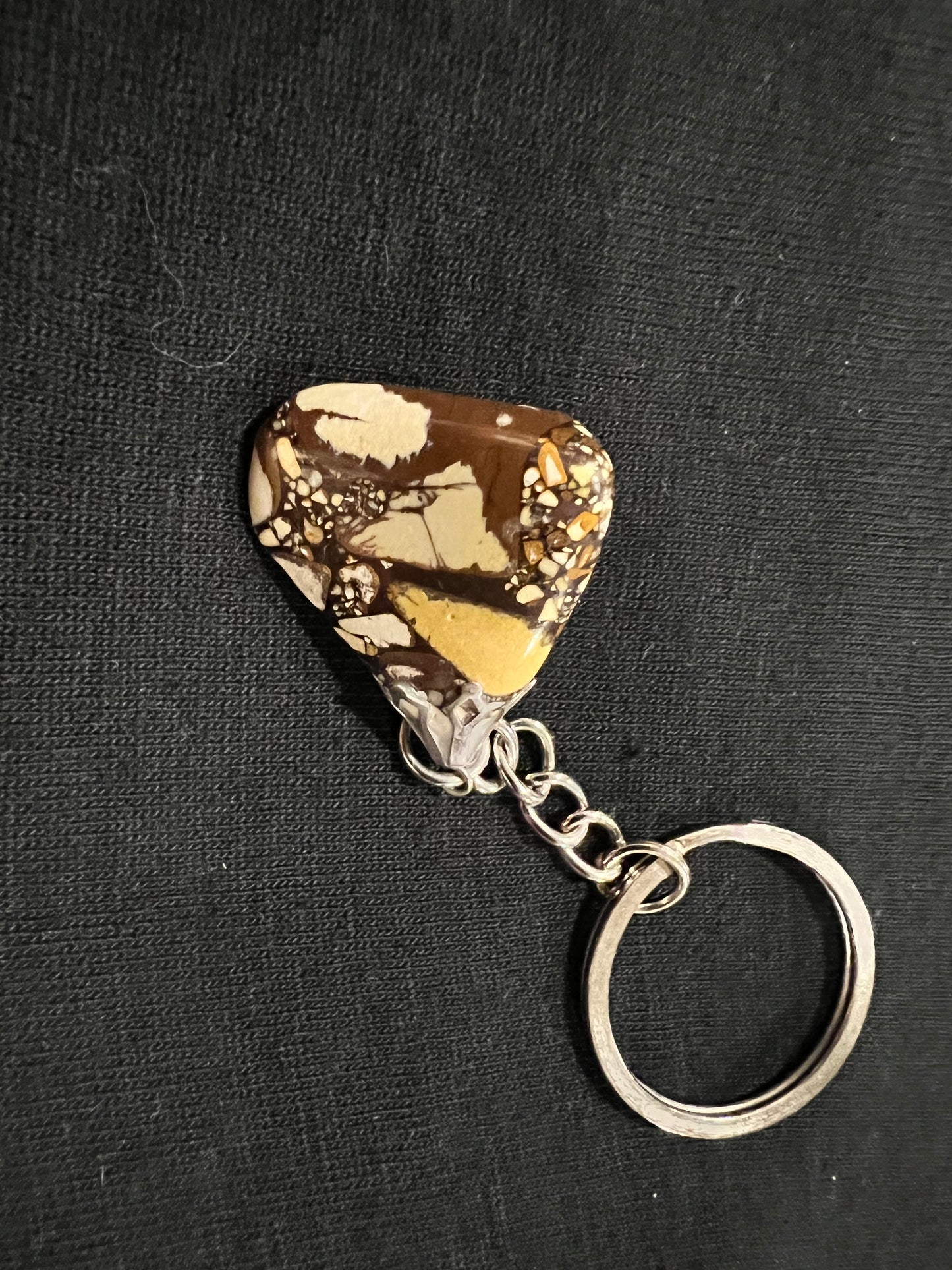 Leopard Skin Gemstone Keychains