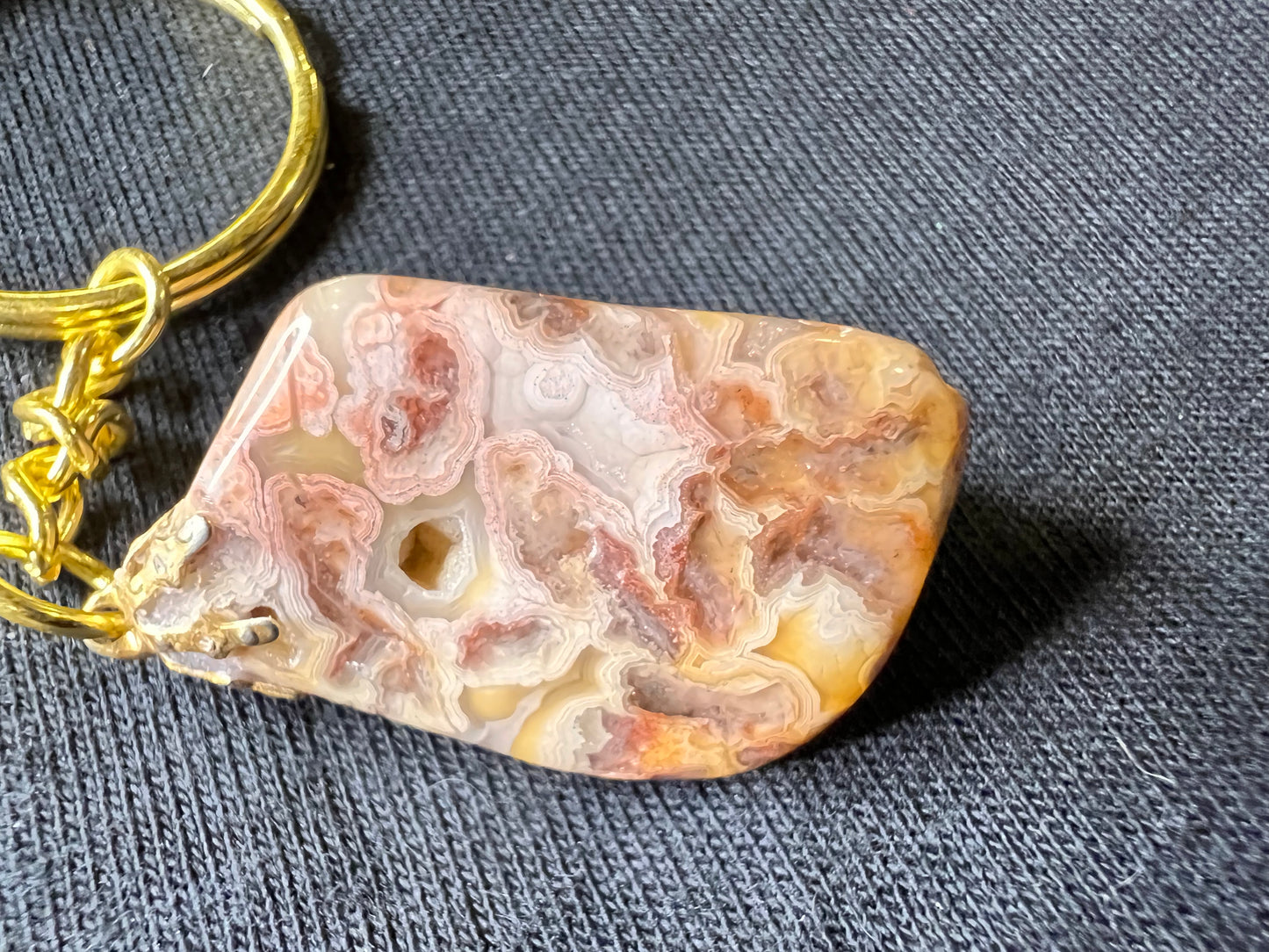 Botswana Agate Keychain