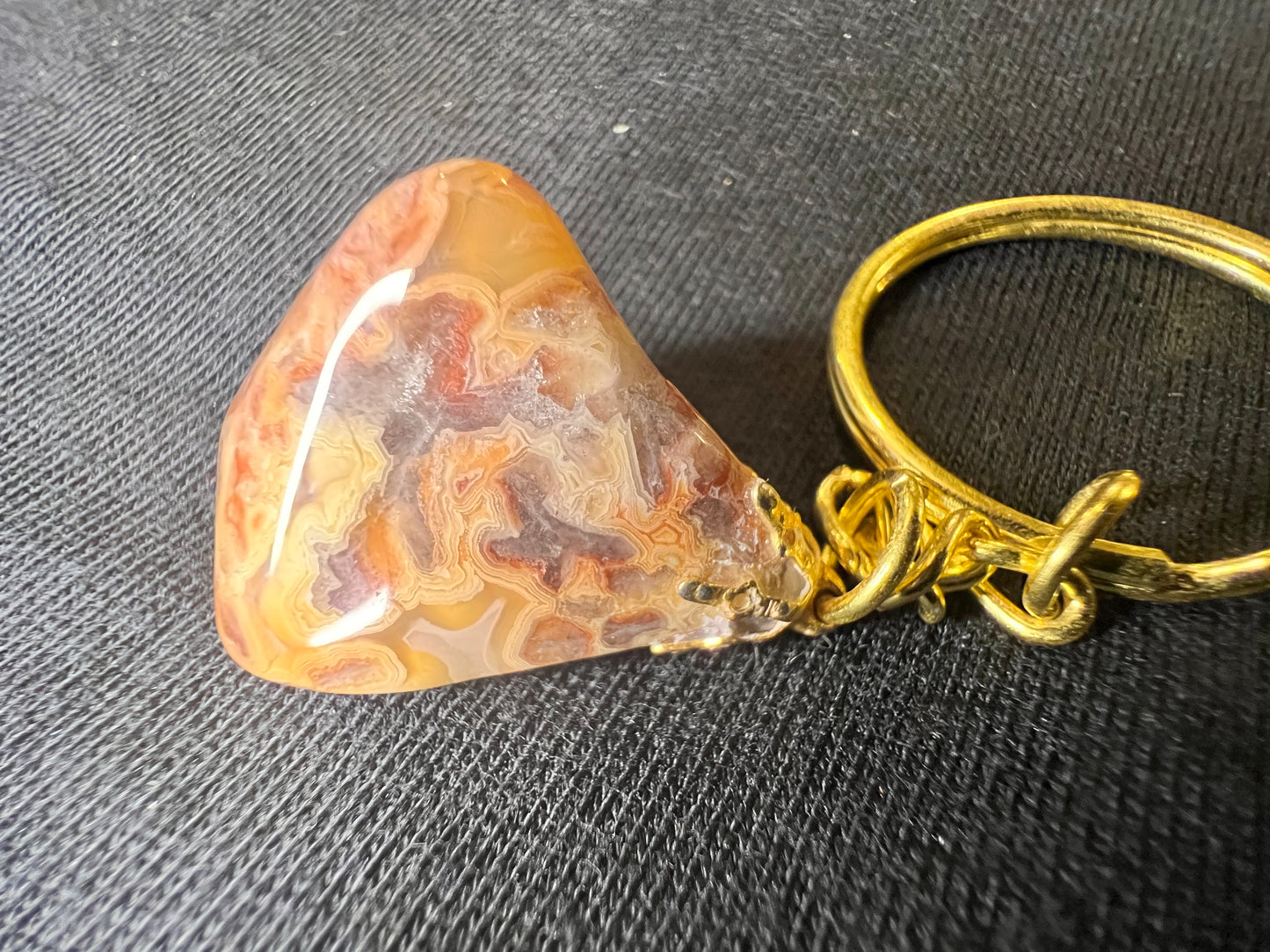 Botswana Agate Keychain